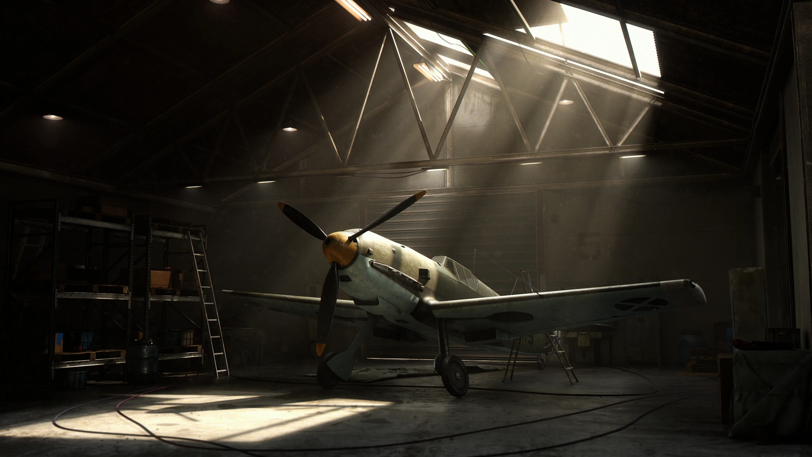 Hangar full CG render